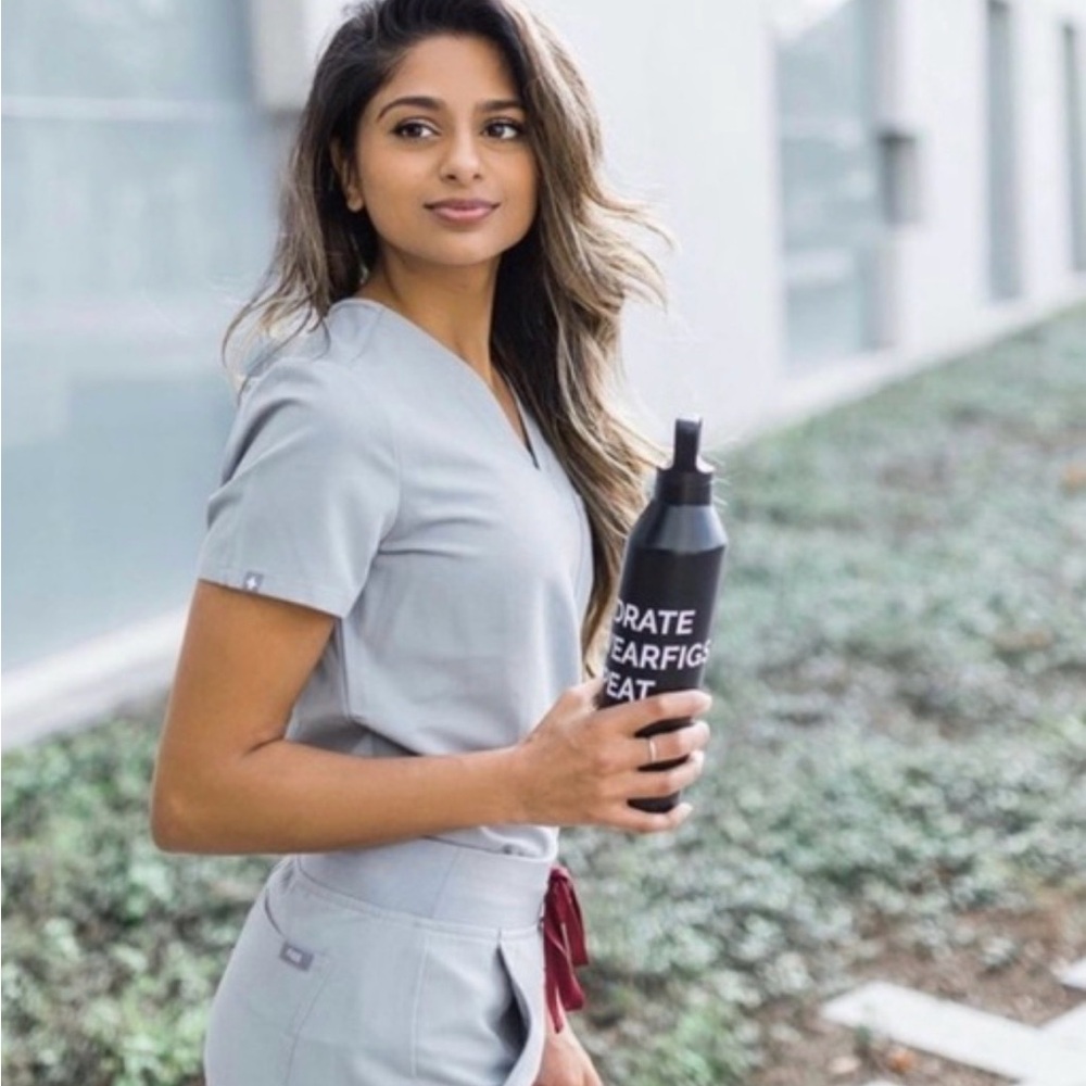 Figs cement grey scrubs